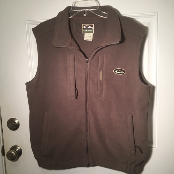 drake waterfowl fleece vest